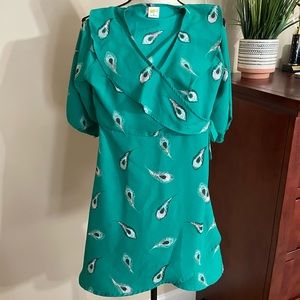 Crazy 8 Girls 10 Faux Wrap Dress 1/2 Sleeve - EUC